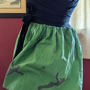 Peter Pan, Neverland, inspired circle skirt with pockets, around XL